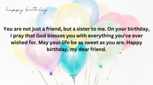 birthday shayari for best friend in english for girl